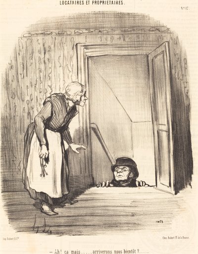 Ah! det men... kommer vi snart? av Honoré Daumier
