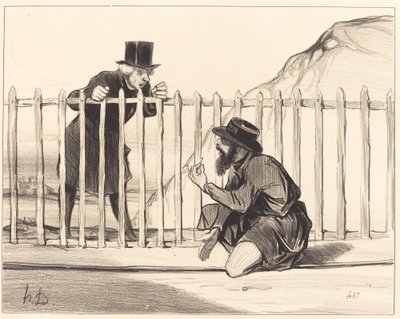 Ah! vel ... konvoien ... kan smigre seg selv for å unnslippe den ... av Honoré Daumier
