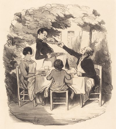 Ah! det er ferskt... men ikke sant, gutt... av Honoré Daumier