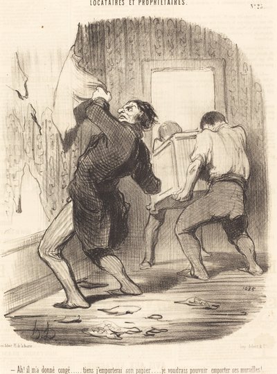 Ah! han ga meg permisjon... av Honoré Daumier