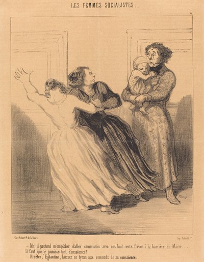 Ah! han later som om han hindrer meg i å gå... av Honoré Daumier