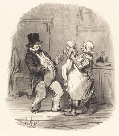 Ah! sir... ikke le av ham sånn... av Honoré Daumier