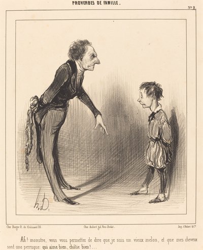 Ah! monster, du tillater deg selv... av Honoré Daumier