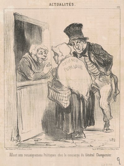 Går til politisk informasjon... av Honoré Daumier