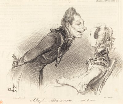 Kom igjen... faen denne mesteren... akkurat nå... av Honoré Daumier