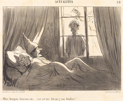 Kom igjen bourgeois, reis deg raskt... av Honoré Daumier