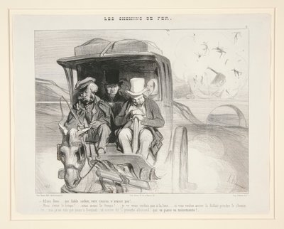 så la oss gå av Honoré Daumier