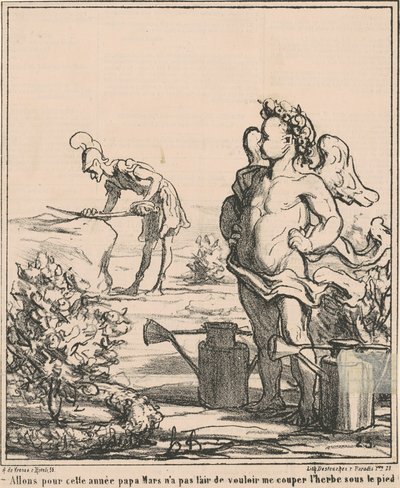 La oss gå for året pappa mars... av Honoré Daumier