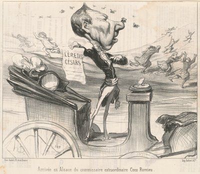 Kommissærens ankomst til Alsace ... av Honoré Daumier