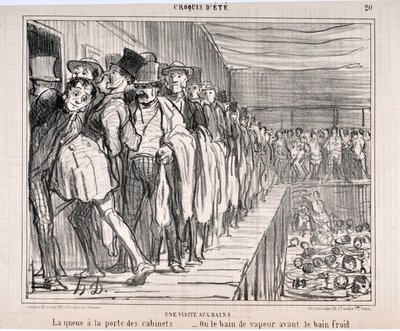 Kunstverk av Honore Daumier (1808-1879) Charivari stammer fra 1858: Serie CRUQUIS D