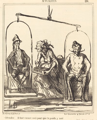 Vent, vi trenger fortsatt dette... av Honoré Daumier