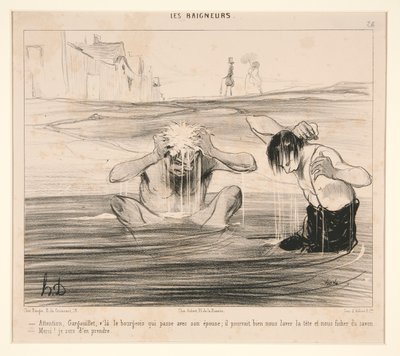 Forsiktig, Gargoyle, v av Honoré Daumier