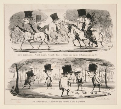 I Bois de Boulogne av Honoré Daumier