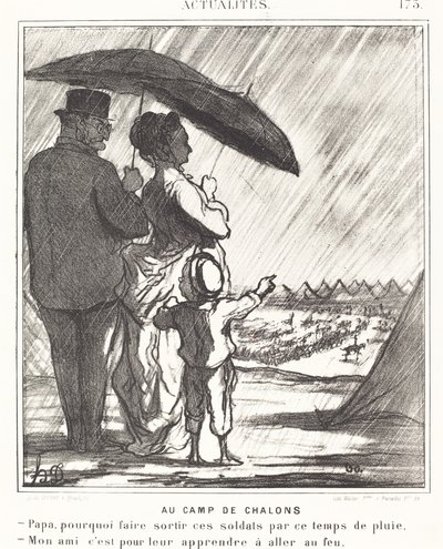 På Camp de Chalons av Honoré Daumier