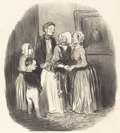I romanen, besøk... Rabourdins fristelse av Honoré Daumier