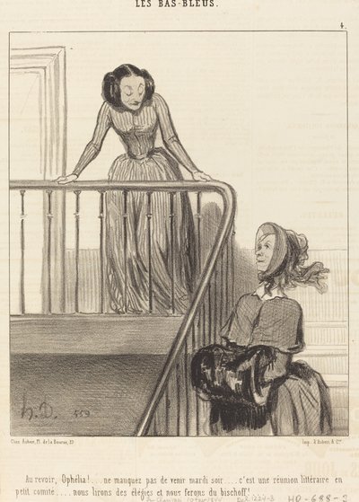 Farvel, Ophelia!... ikke gå glipp av... av Honoré Daumier