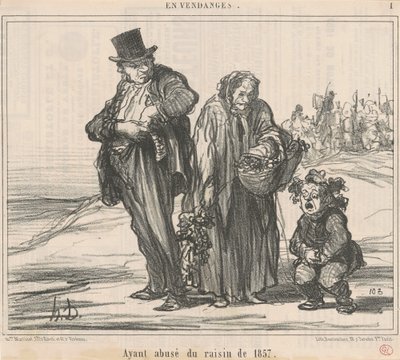 Etter å ha misbrukt 1857-druen av Honoré Daumier
