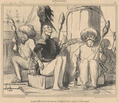 Har endelig funnet en måte å bruke fritiden på! av Honoré Daumier
