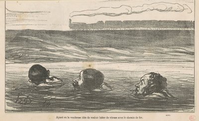 Etter å ha hatt den forgjeves ide å ønske... av Honoré Daumier