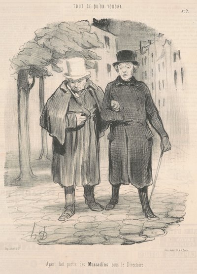 Etter å ha vært en del av muscadinene under styret av Honoré Daumier