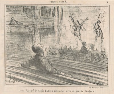 Etter å ha følt behov for å oppdatere med... av Honoré Daumier