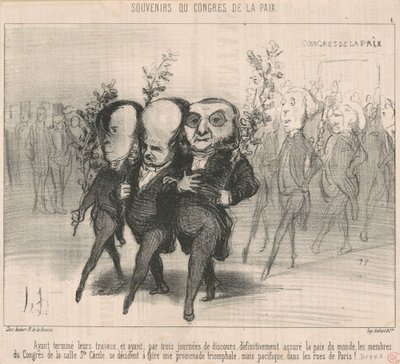 Etter å ha fullført arbeidet sitt... av Honoré Daumier