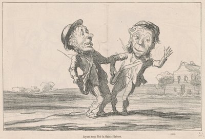 Etter å ha feiret Saint-Hubert for mye av Honoré Daumier