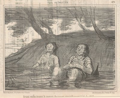 Å ha ... funnet en måte å tilbringe sommeren på hyggelig av Honoré Daumier