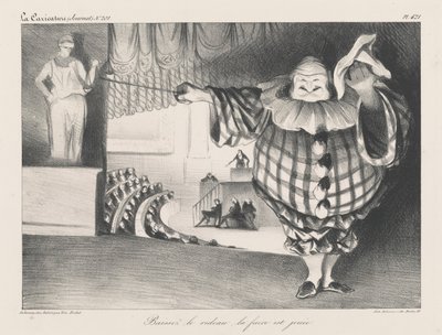 Senk gardinet, farsen er over av Honoré Daumier
