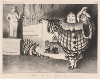 Senk gardinen, farsen er over av Honoré Daumier