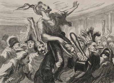 Operaball: lenge leve flambartene. av Honoré Daumier