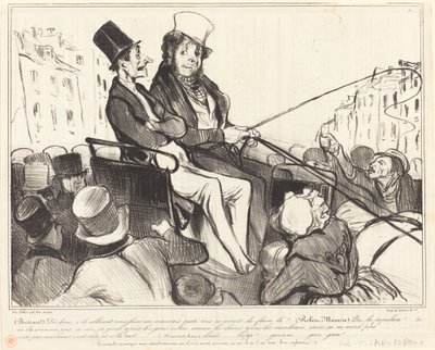 Bertrand, fortell meg, hvis de skulle få oss til... av Honoré Daumier