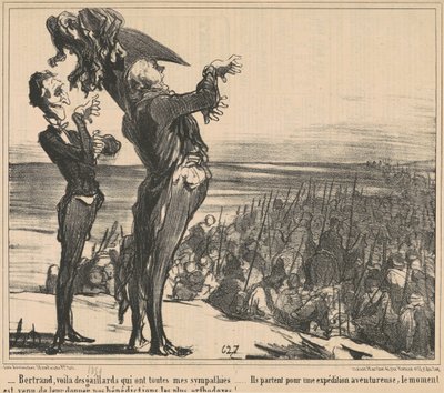 Bertrand, her er noen karer... av Honoré Daumier