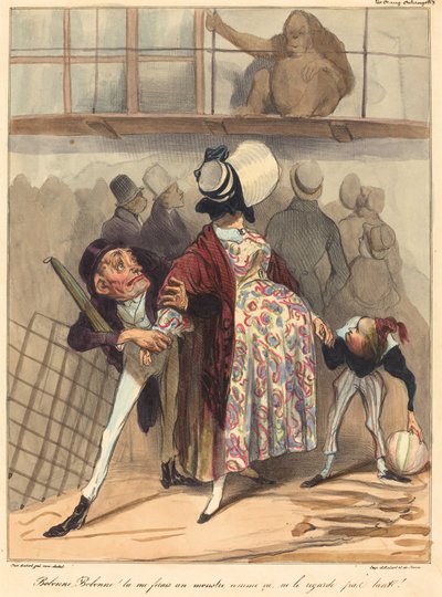 Bobonne... ikke se så mye på ham! av Honoré Daumier