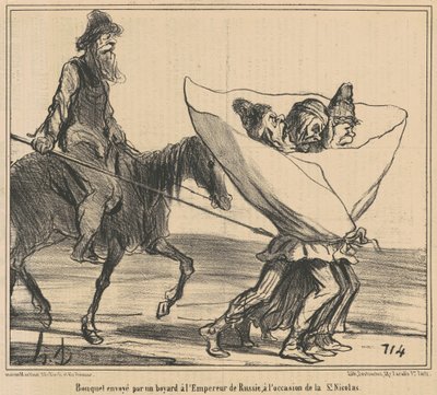 Bukett sendt ... Til keiseren av Russland ... av Honoré Daumier