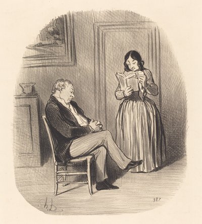 Borgerlig blir lest, etter middagen, noen kapitler... av Honoré Daumier