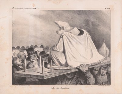 Karikatur av Louis Philippe I 1773-1850, kongen av franskmennene, 1834. av Honoré Daumier