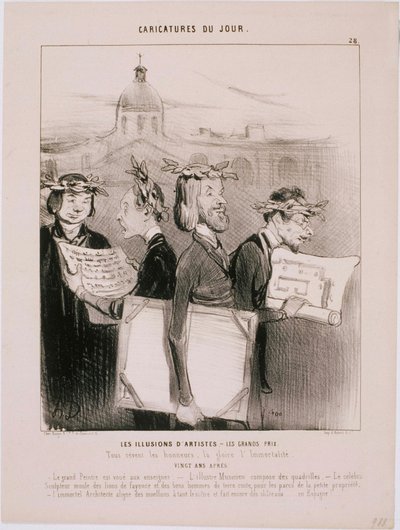 Dagens karikaturer - kunstneres illusjoner av Honoré Daumier