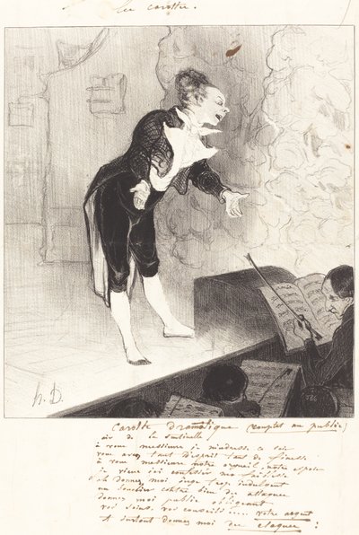 dramatisk gulrot av Honoré Daumier