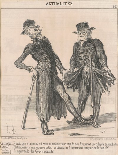 Casmajou -- Ratapoil (begge i kor) av Honoré Daumier