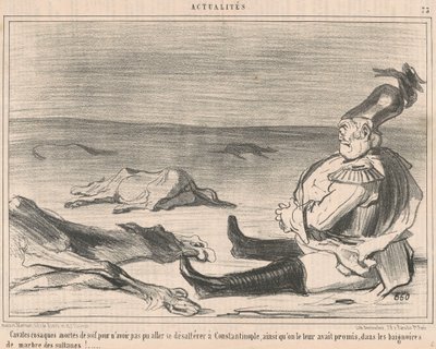 Kosakkryttere som døde av tørst... av Honoré Daumier