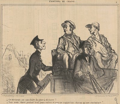 Disse herrene har ... spill å erklære? ... av Honoré Daumier