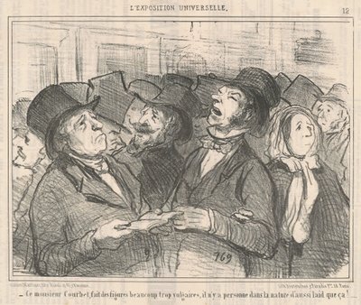Denne Monsieur Courbet... av Honoré Daumier