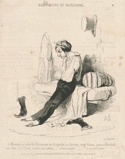 Denne herren, ved utgangen av estaminet... av Honoré Daumier