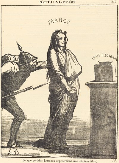 Hva noen aviser vil kalle... av Honoré Daumier