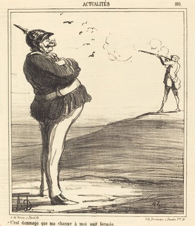 Det er synd at jakten på meg er stengt av Honoré Daumier