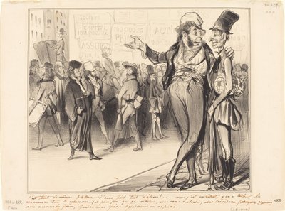 Det er like smigrende å ha fått så mange studenter!... av Honoré Daumier