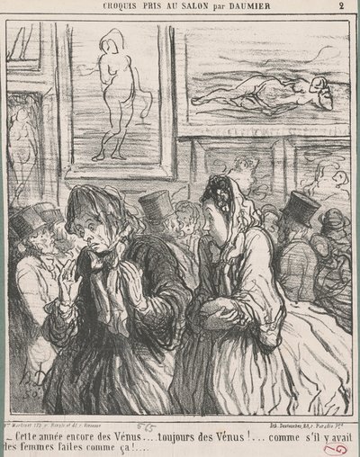 Venus igjen i år... av Honoré Daumier