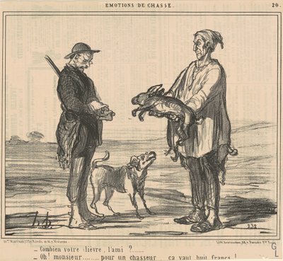 Hvor mye haren din, venn? av Honoré Daumier
