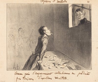 Som det cellulære fengslingen... av Honoré Daumier